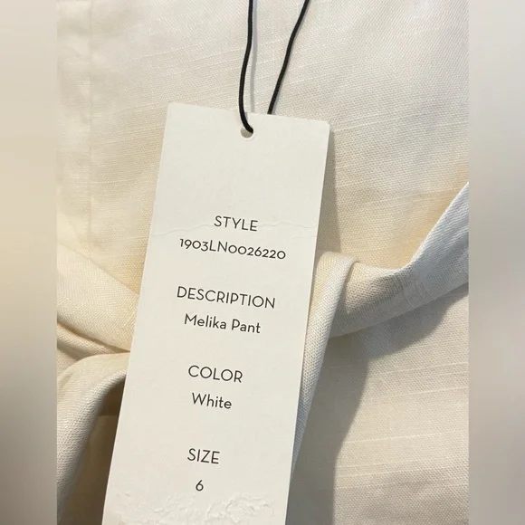 NEW VERONICA BEARD Melika Belted Wide-Leg Pants
White Belted Wide Leg Trousers 6 - Picture 5 of 7